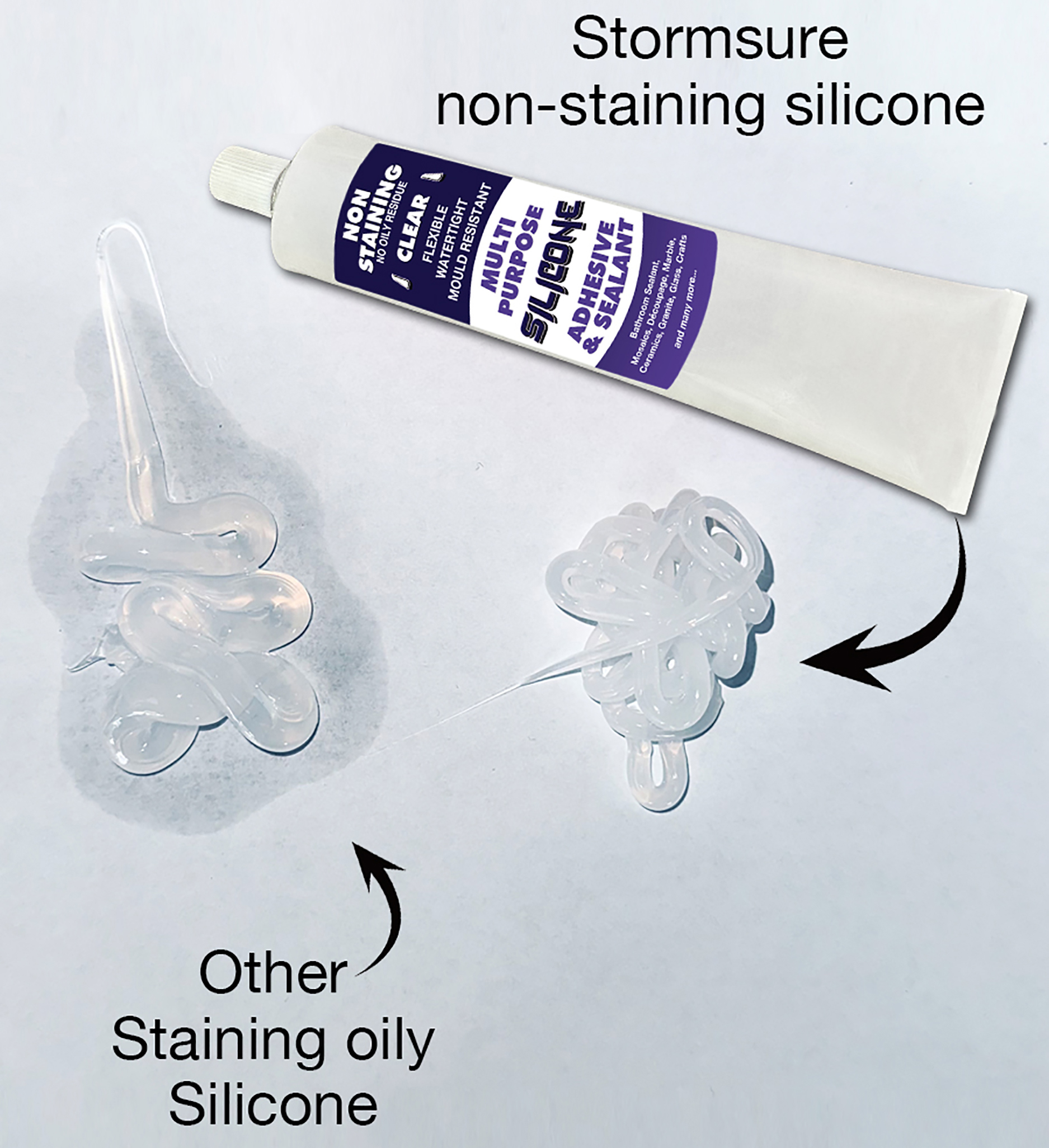 Non-Staining Silicone Adhesive and Sealant
