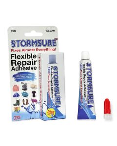 Stormsure Flexible Repair Adhesive 15g (Clear) with Precision Nozzle 
