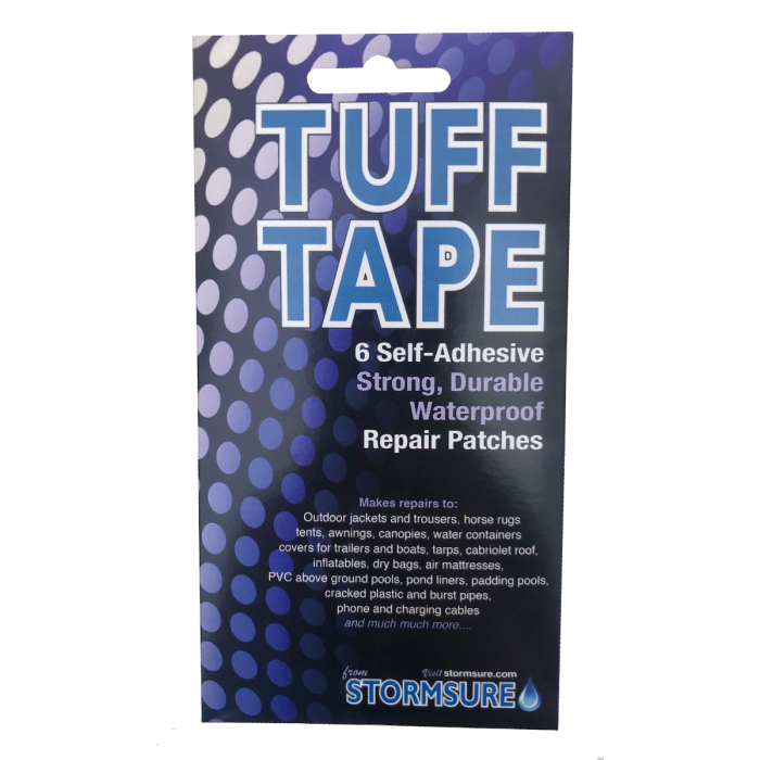 STORMSURE TUFF TAPE 6 Waterproof Repair Patches Adhesive Camping Awning Tent 