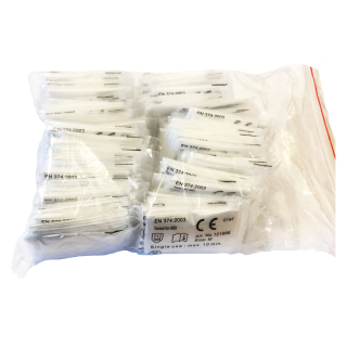 Pack of 100 disposable polythene gloves