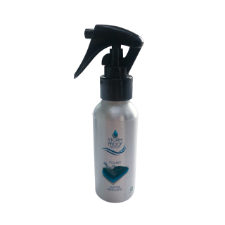 Storm Proof Premium Spray On Waterproofer for wet weather garments - Pocket size 100ml
