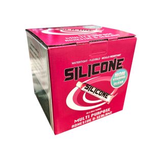 Silicone Multi Purpose Non-Staining Adhesive and Sealant - Clear 25ml (Box of 50)