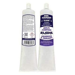 Non-Staining Clear Silicone Adhesive Sealant 80ml